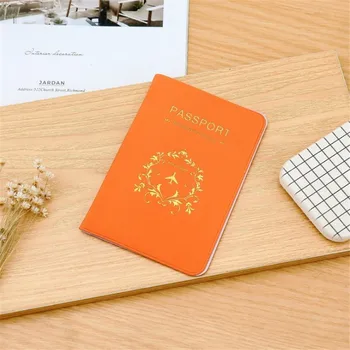 Ежедневни корици за паспорти от изкуствена кожа, Аксесоари за Пътуване, чанта за кредитни карти ID Bank, мъжки женски бизнес притежател на паспорта, една чанта-портфейл