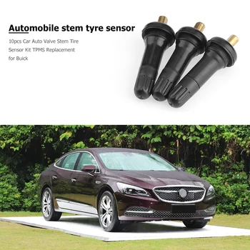 10 бр. Сервизен комплект сензор за налягането в гумите TPMS Директен заместител на колелата на автомобила ГУМИТЕ Сензор за налягане в гумите Стволови клапан за Buick