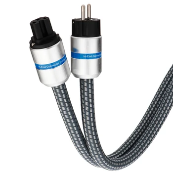 Monosaudio P902E6R 99,9998% Мед 5,5 Кв. аудио кабел за захранване EUR версия на захранващия кабел за променлив ток IEC захранващ кабел