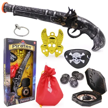 Пиратски игри определени за Хелоуин, реквизит за парти, модел пистолет, защитни играчки
