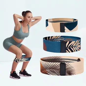 1 Комплект гумени ленти за йога, удебелени мека гума за фитнес модел кленов лист, тренировъчна гума за жени, еластична гума, за да придадат форма на задните си части