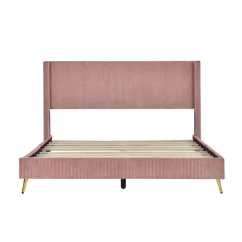 Проста и елегантна вельветовая легло на платформата размер 