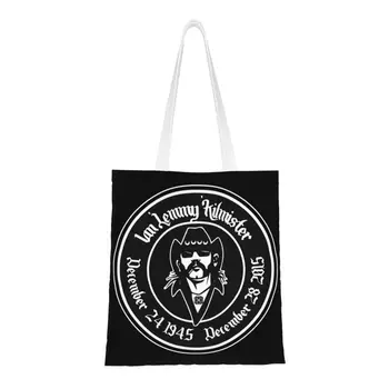 Обичай британския музикален продуцент и актьор Lemmys холщовые чанти за пазаруване, дамски чанти, за пазаруване от рециклирани продукти