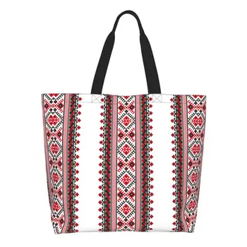Украйна, Чанти за пазаруване в магазини с бродерия, холщовые чанти за пазаруване, чанта през рамо, голяма чанта голям в бохемския геометричния стил