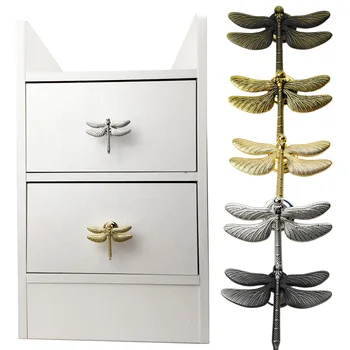 Дръжки на шкафа под формата на Рагонфлай, Модерни дръжки на чекмеджета, Врати на гардероба, Обков за антични мебели, Дръжки за шкафове