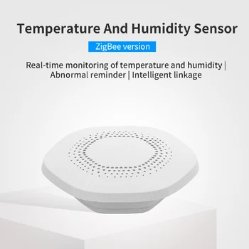 Sasha Zigbee Термометър Сензор за влажност на Интелигентен сензор за влажност и температура на ПРИЛОЖЕНИЕ Безжично Дистанционно наблюдение Мини автоматизация на дома