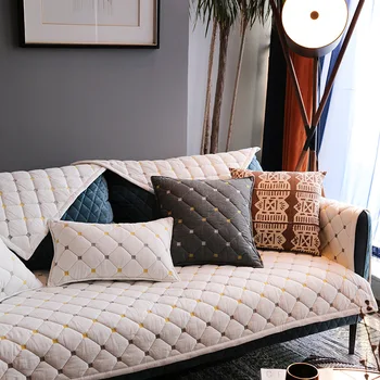 Мека мебел възглавница с бродерия от памучен сгъсти тъкан Four Seasons, трайно стол за почивка, регулируема калъф