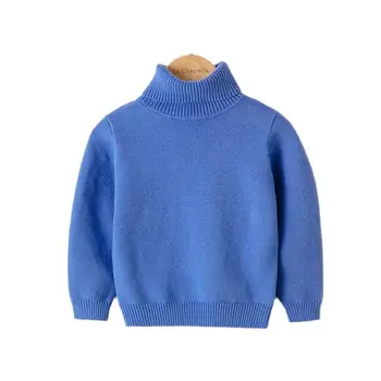 Нови пуловери за малки момичета и момчета, есенно-зимна детска жилетка за деца, вязаный пуловер, поло, топли връхни дрехи, ежедневни облекла за деца