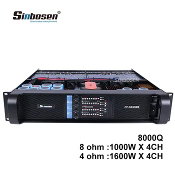 Sinbosen 8000Q 4-Канален модул усилвател говорител с мощност 1000 W за звукова система
