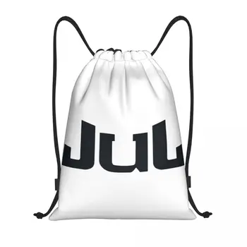 Чанти с логото на Jul на съвсем малък за жени и мъже, сгъваем спортен раница за фитнес, френски, рапърът, музикални раници за тренировки