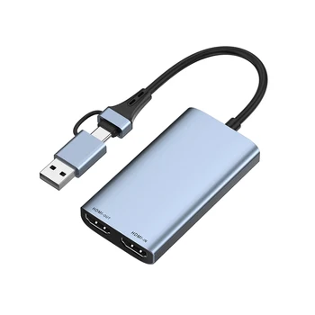 4K 1080P USB заснемане на видео карта Loop Out HDMI Кутия за запис аудиоигр в реално време във формат HD за Xbox One PS4 Nintendo Switch