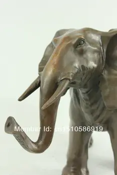 Китайски фън шуй от чист бронз щастие, богатство, благоприятна статуя на слон