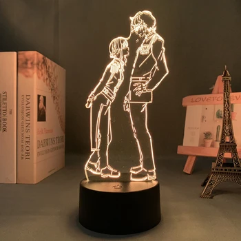 Аниме 3D лампа Kenneth and Shin Eighty Six 86 за украса спални led лека нощ, подарък за рожден Ден Декор настолна лампа Манга
