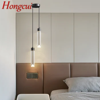 Модерен Месинг led окачен лампа Hongcui, 3 Цвята, творчески декоративен окачен лампа за дома спални