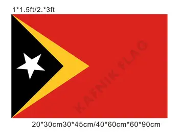 КАФНИК, безплатна доставка, 20*30 см./30*45 см/40*60 см/60*90 см, малки знамена на Източен Тимор, Национален флаг Азия за страните, украсяване на Световните събития