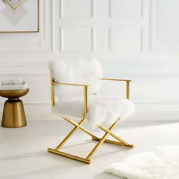 Модерни минималистични диван-стол XK от неръждаема стомана, подобен на вълна плажен стол, модерно дизайнерско кресло за отдих