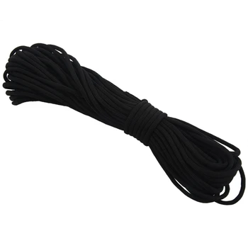 2X ВЪЖЕНИЯТ кабел с диаметър 5 мм, черен кабел за палатка