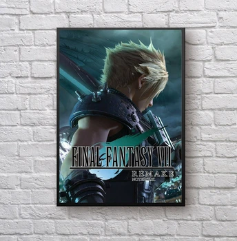 Final Fantasy VII видео игра Платно плакат Домашна стенни картини за Декорация (Без рамка)