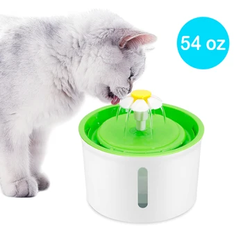 Фонтан за вода за домашни котки обем 1,6 л, Автоматичен Диспенсер за вода за кучета и Котки, Тиха пиенето за домашни любимци, Стоки за домашни любимци