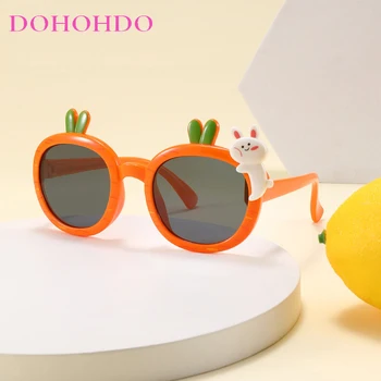 DOHOHDO Прекрасни Слънчеви Очила RabbitChildren, Детски Поляризирани Слънчеви Очила За Момчета И Момичета, Детски Гъвкави Защитни Рамки, Очила с UV400