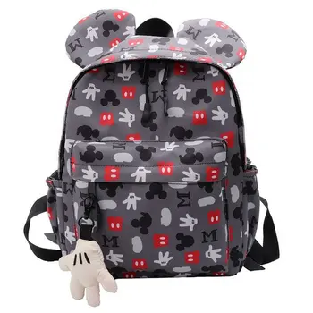 Детска училищна чанта Disney с Мики Маус, за момиченца от детската градина, принцеси, ученическа раница за момичета с шарени