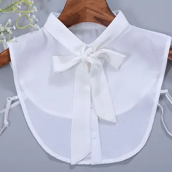 Дамски нова риза с яка на врата-папийонка, вратовръзка с фалшиви яка, ретро подвижна яка, блуза с ревери, топ, Аксесоари за дамски дрехи