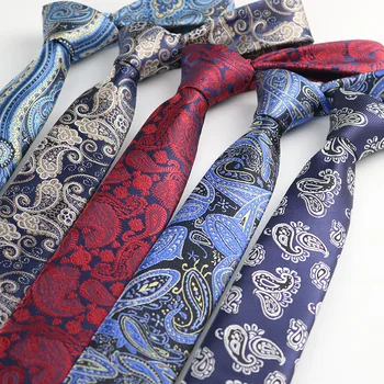 Ультраузкий вратовръзка от полиестер райе с цветя модел в света на ретро стил с дължина 6 см за мъжките сватби, тържества