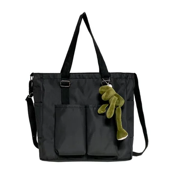 Водоустойчив оксфордские холщовые чанти за момичета голям капацитет, чанта-кофа, дамски чанти през рамо за жени, ежедневни чанти-тоут, портфейли