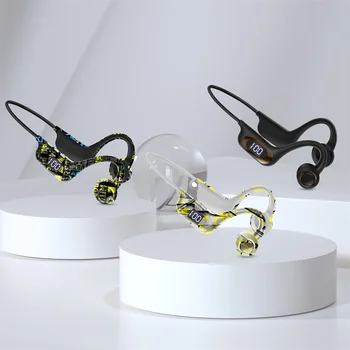 Безжична слушалка Bluetooth 5.3 Батерия с повишен капацитет 360 ° Околния звук Слушалки с костна проводимост Водоустойчиви спортни слушалки