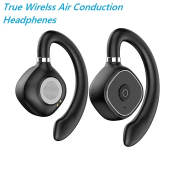 Bluetooth слушалки с въздушна проводимост, спортни водоустойчиви слушалки с led дисплей, безжични слушалки, Hi-Fi, стерео слушалки, слушалки с отворени уши, Нови