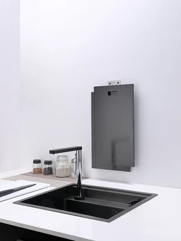 Мивка ръчно изработени от неръждаема стомана единична скрити форми на креативно черен цвят с отворен кухненски централна острова барна 