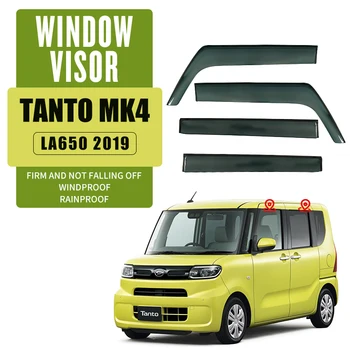 За Daihatsu TANTO MK4 LA650 2019 + Пластмасов Прозорец Козирка Вентилационни Завеси за Защита Срещу Слънце И Дъжд За Daihatsu TANTO MK4 LA650 2019 +