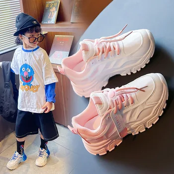 Детска пролет-есен нова ежедневни обувки за момичета, универсална студентски обувки за големи момчета