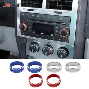 Копчета за регулиране на силата на звука радиозвука за Dodge Nitro Дръжка за превключване на cd-та Украса за Jeep Liberty въз основа на 2007-2012 Автомобилни аксесоари