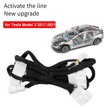 За Tesla, Модел 3 2017-2023 Промяна на интериора Актуализация Аудиоактивации 8 Литра на 14 Кабел за автомобилни динамиката на Музикални Аксесоари за Автомобили