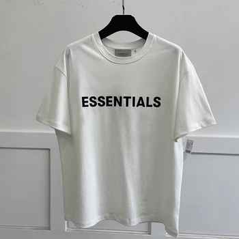 Мъжки t-shirt Оверсайз, летни стоки от първа необходимост, Ioose с буквата Iogo, хип-хоп, Унисекс, 100% памук, с висококачествена спортна тениска, топ