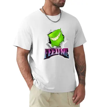 Тениска с логото на Feed Me, мъжка тениска, къси мъжки тениски с аниме fruit of the стан