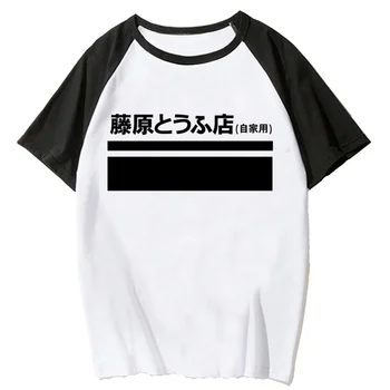 Тениска Initial d, дамски летни тениски Y2K, дамски забавно дизайнерски дрехи в стил манга