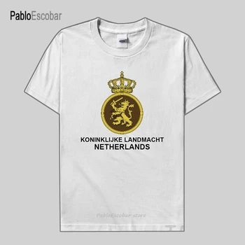 Армия на Холандия, нови блузи, тениски, дрехи с къс ръкав, мъжки t-shirt, армията военни униформи, тактически спортен памук, лято