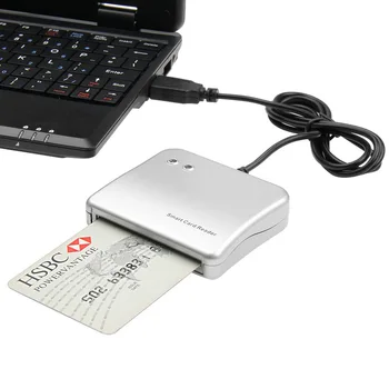 2 бр Лесно Comm USB четец за смарт карти IC/ID card Reader за Windows/Linux/MAC Високо качество (цената е за 2 бр)