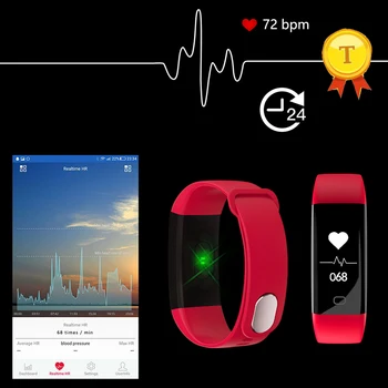 24-часова гривна за сърдечната честота мониторинг на кръвното налягане alarm clock OLED екран 0,96 инча pk xiami mi band 2 smart band