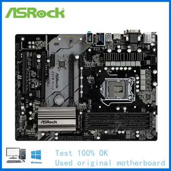Използва се за Дънната платка на компютъра ASRock Z370 Pro4 Z370A ATX LGA 1151 DDR4 Z370 Десктоп дънна Платка С Поддръжка на процесори i5 9600K i7 9700K