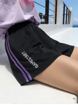 Лятото на 2022 y2k, дамски шик къси панталони с еластична талия, Дамски ежедневни панталони за жени, дънки, Дамски панталони Feminino Hip директни продажби