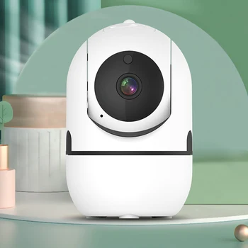 Безжична IP камера Wifi 360 1080P Камера за видеонаблюдение Камера Мини за видеонаблюдение за домашни любимци следи бебето Камера за сигурност на един умен дом, в помещението