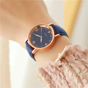Луксозни кварцов ръчен часовник Дамски моден дамски кварцов часовник Корпус от неръждаема стомана каишка Аналогов часовник Bquartz