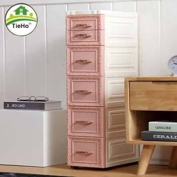 европейският тесен шкаф за съхранение на 18 см, с колела, с Кухненски органайзер за съхранение, Цветни, полици за съхранение, Мебели за дома