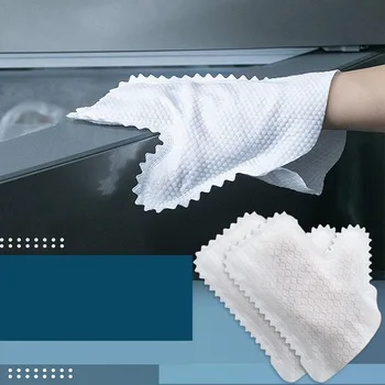 10 бр. Дебели кърпи за прах за многократна употреба ръкавици за отстраняване на прах от микрофибър, ръкавици за почистване на прах, нетъкан ръкавици за домашно почистване, кухненски