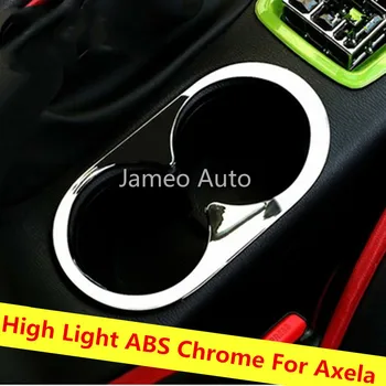 Автомобилна Защитна Подплата за Чаши Вода Mazda 3 Axela 2015 2016 2017 Кола Стъкло Централна Стикер на Кутията Аксесоари ABS Хром