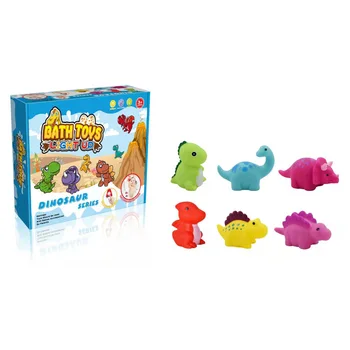 Детски светещи динозавър, емайл, мультяшные животни, комплект за баня, Играчка за къпане на 6 месеца