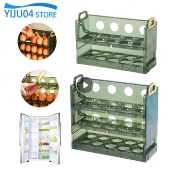 Кутии за яйца в хладилника, обръщане на тавата за съхранение на яйца, Странична задвижваната битови хладилник, Рафтове за съхранение на Пресни продукти, Кухненски принадлежности
